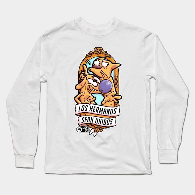 CatDog - Los hermanos sean unidos Long Sleeve T-Shirt by Sigue al Gato